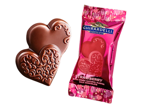 Ghirardelli Strawberry Milk Chocolate Duo Hearts