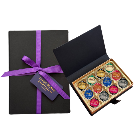 Lindt | Dark Chocolate Collection Gift Box | 12 Chocolates | 6 Varieties