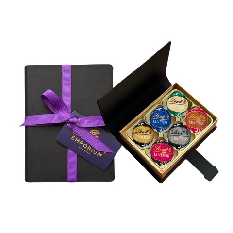 Lindt Lindor | Dark Chocolate Collection Gift Box | 6 Chocolates | 6 Varieties