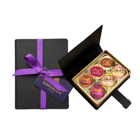 Lindt Lindor | Dessert Chocolate Collection Gift Box | 6 Chocolates | 6 Varieties