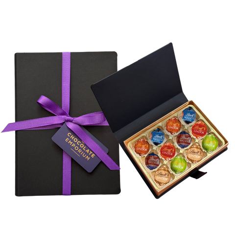 Lindt | Nutty Chocolate Collection Gift Box | 12 Chocolates | 6 Varieties