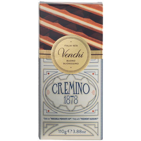 Venchi Cremino | 1878 Hazelnut & Almond Milk Chocolate Bar | 110g