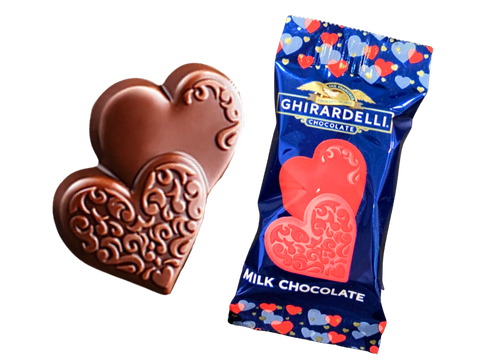 Ghirardelli Milk Chocolate Duo Hearts