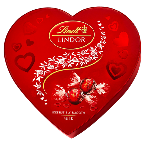 Lindt Lindor Milk Chocolate Heart Gift Box | 200g | BB End Nov 24