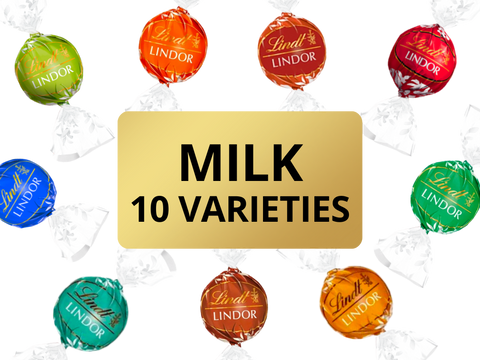 Lindt Lindor Milk Chocolate Collection | 10 varieties