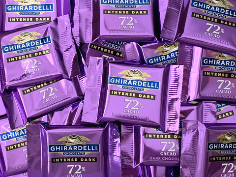 Ghirardelli Intense 72% Dark Chocolate Square