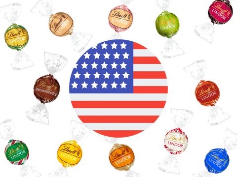 Assorted Lindt Lindor USA Selection Bag | 12 varieties