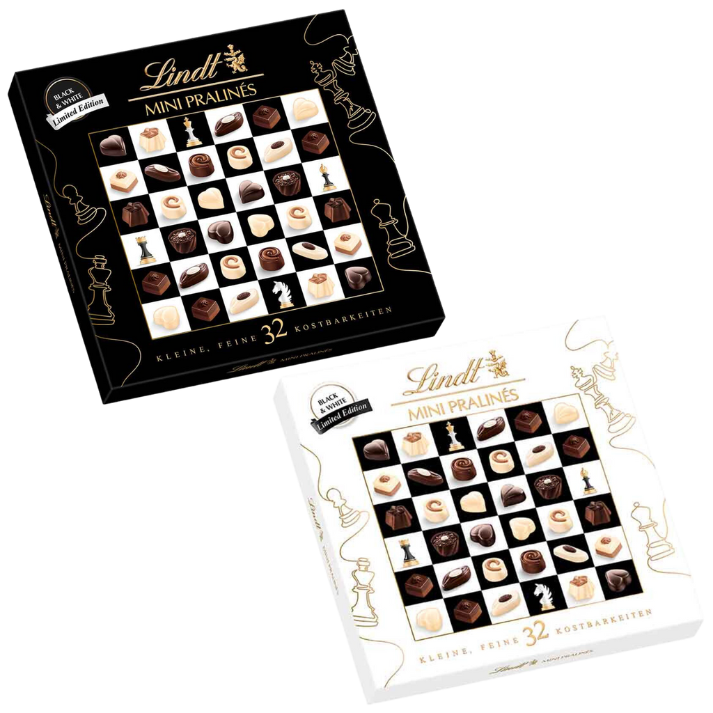 Lindt Mini Dark & White Chocolate Pralines 90g or 163g (BB End Mar 24) Chocolate Emporium