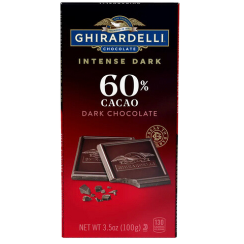 Ghirardelli 60% Dark Chocolate Bar (100g)