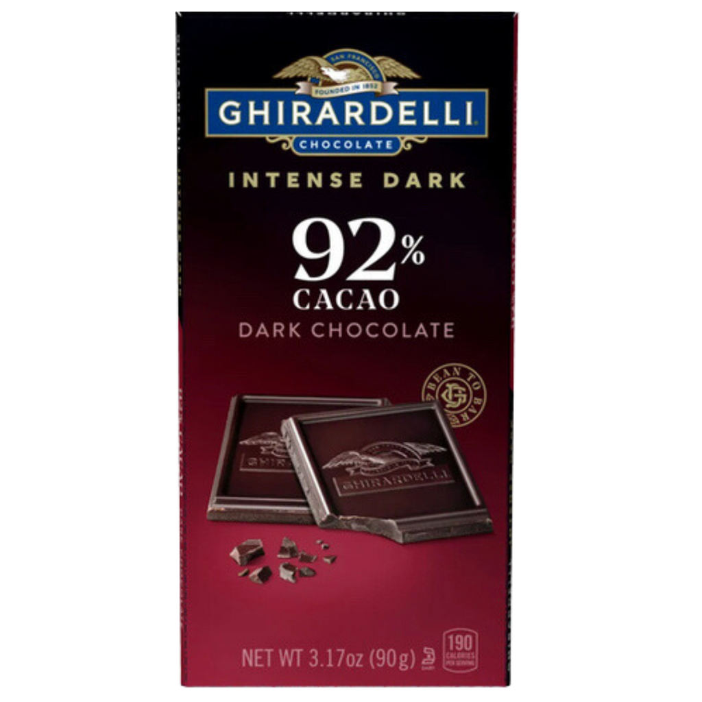 Ghirardelli 92% Dark Chocolate Bar | 100g – Chocolate Emporium