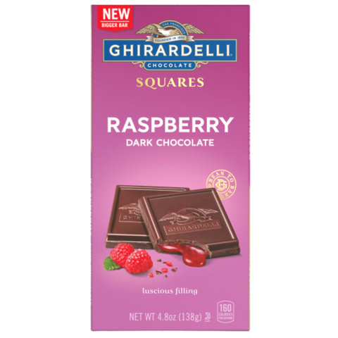 Ghirardelli Raspberry Dark Chocolate Bar | 138g | BB End June 24