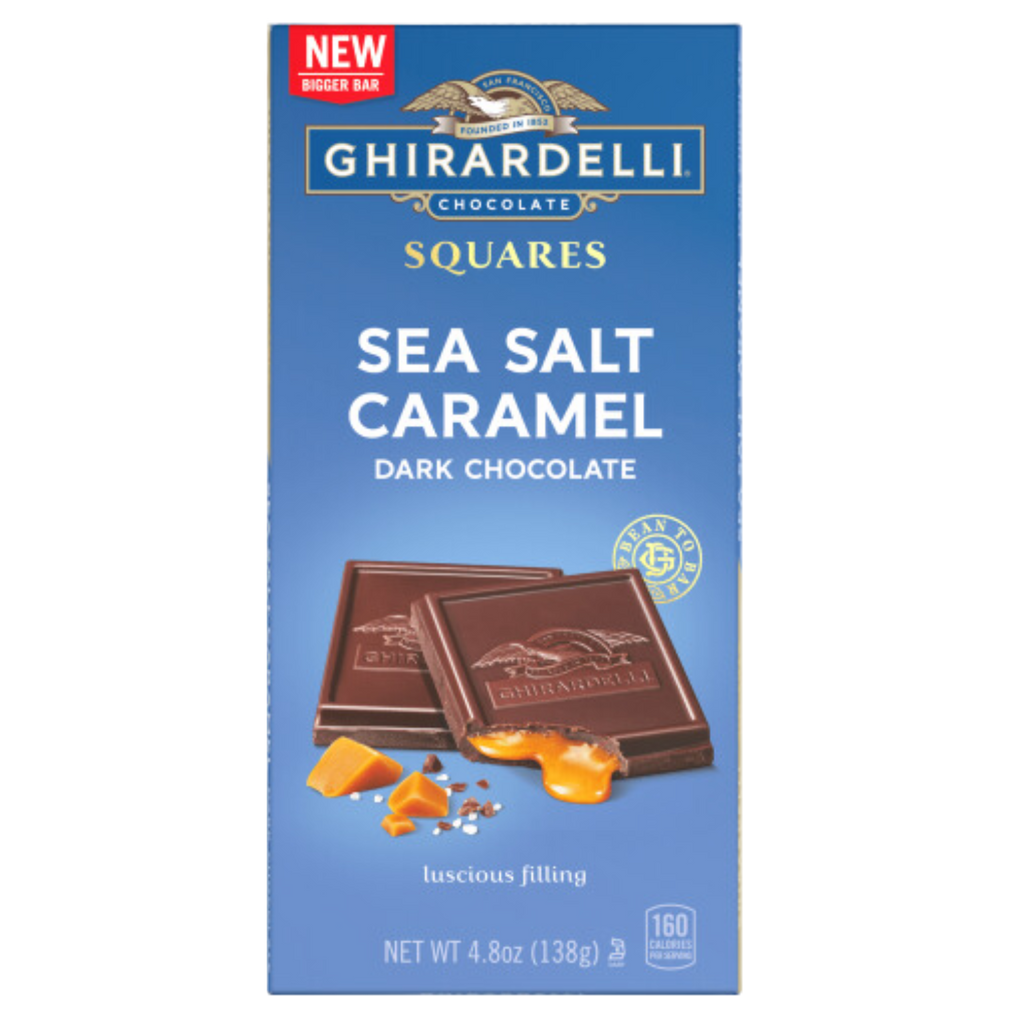 Ghirardelli Salted Caramel Dark Chocolate Bar 138g Chocolate Emporium