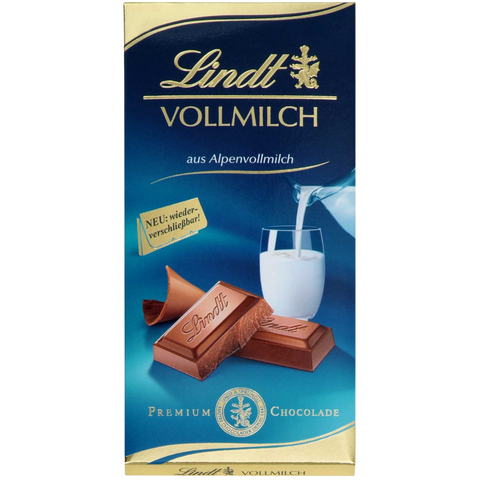 Lindt | Whole Milk Chocolate | 100g Bar