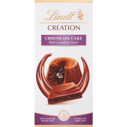 Lindt Creation | Chocolate Cake Milk Chocolate | 150g Bar