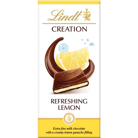 Lindt Creation | Refreshing Lemon Milk Chocolate | 150g Bar