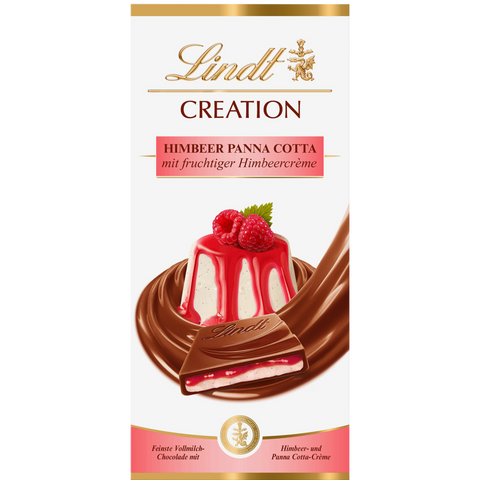 Lindt Creation | Raspberry Panna Cotta Milk Chocolate | 150g Bar