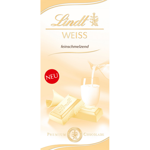 Lindt White Chocolate 100g Bar