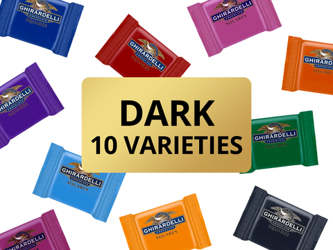 Ghirardelli Dark Chocolate Squares Collection (10 varieties)